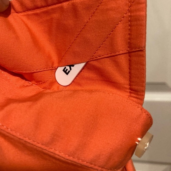 Express 1MX Men’s Button-down business shirt collared shirt orange size M - Picture 8 of 9